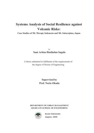 Systems Analysis of Social Resilience Against Volcanic Risks: Case Studies of Mt
