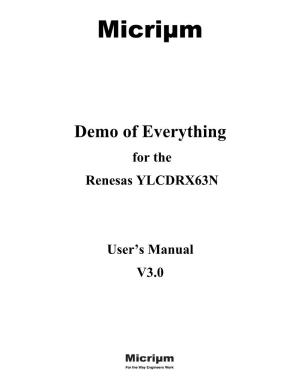 YLCDRX63N User Manual Micrium