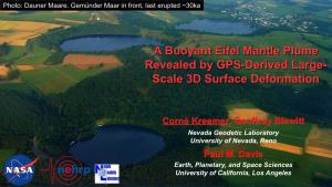 A Buoyant Eifel Mantle Plume Revealed by GPS-Derived Large- Scale 3D Surface Deformation