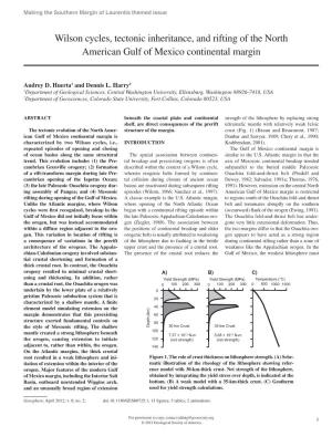 Wilson Cycles, Tectonic Inheritance, and Rifting of the North American Gulf of Mexico Continental Margin
