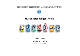 FIG General Judges' Rules 15Th Cycle Valid 2022-2024