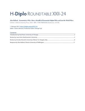 H-Diplo ROUNDTABLE XXII-24