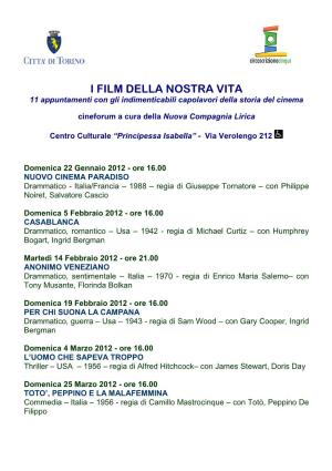 I FILM DELLA NOSTRA VITA 11 Appuntamenti Con Gli Indimenticabili Capolavori Della Storia Del Cinema
