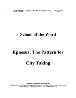 Ephesus: the Pattern for City Taking