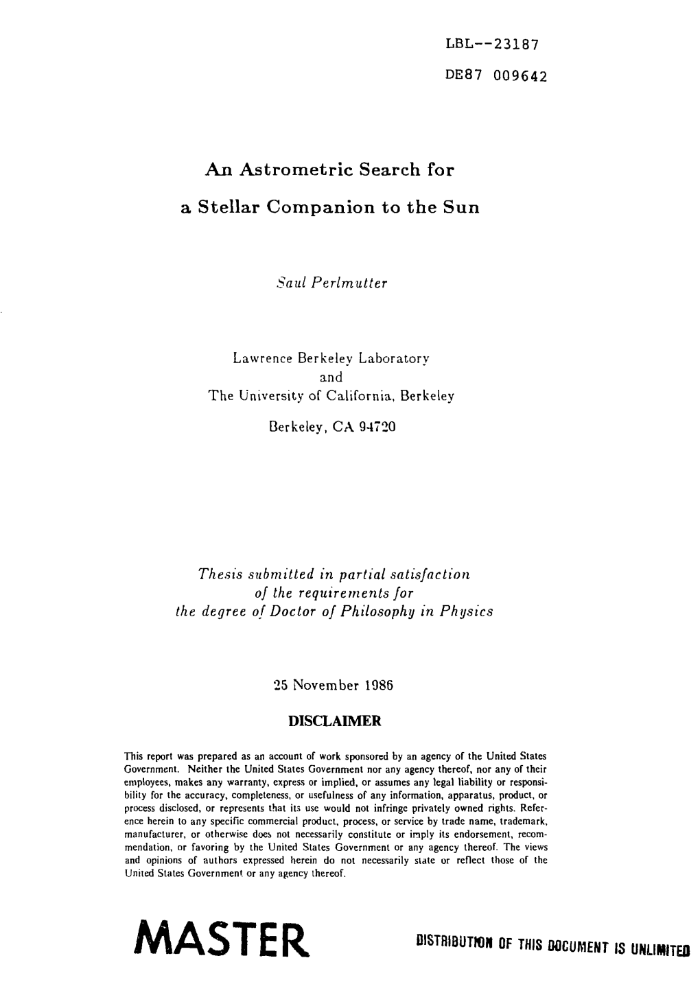 An Astrometric Search for a Stellar Companion to the Sun