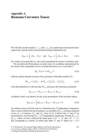 Riemann Curvature Tensor