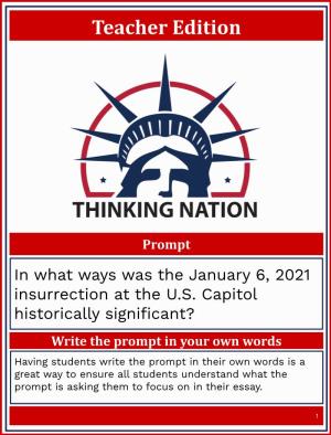 In What Ways Was the January 6, 2021 Insurrection at the U.S. Capitol Historically Significant?