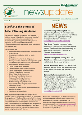Clarifying the Status of Local Planning Guidance