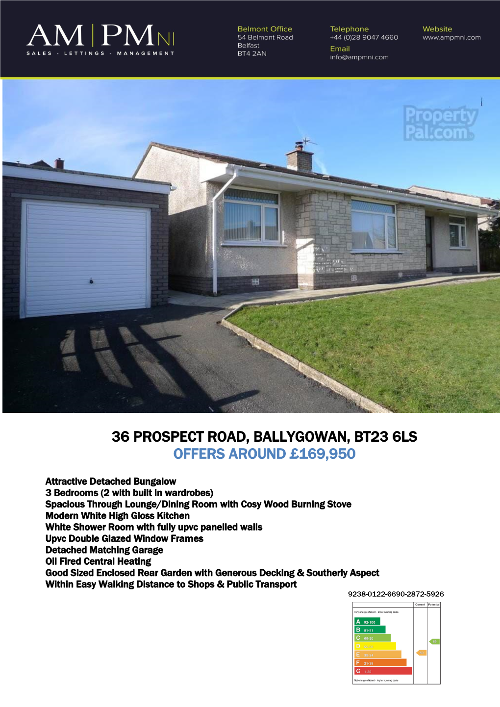 36 Prospect Road, Ballygowan, Bt23 6Ls Offers Around £169,950