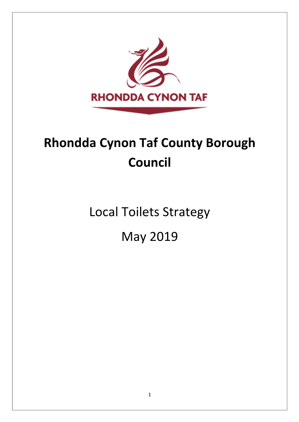 View the Local Toilets Strategy for Rhondda Cynon