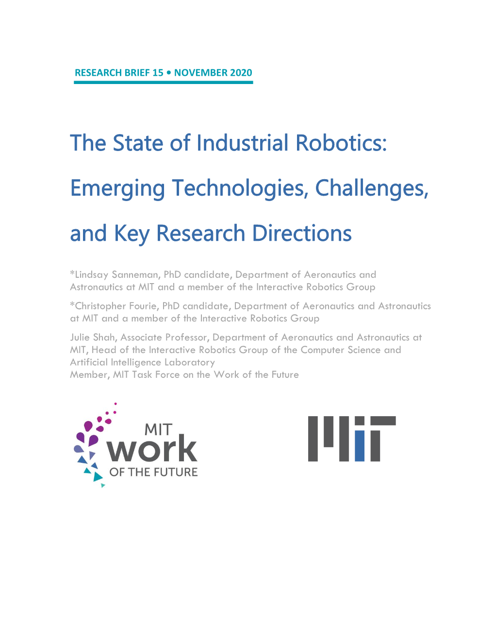 Emerging Technologies, Challenges, and Key Research Directions