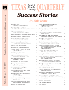 Success Stories in This Issue