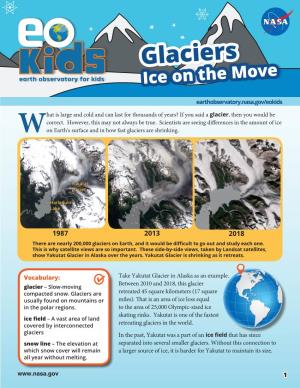 Glaciers Ice on the Move