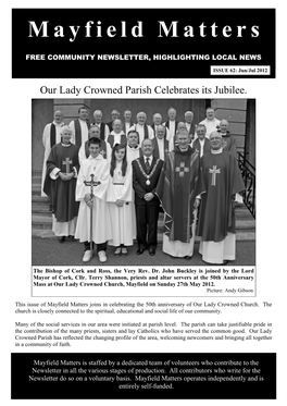 Mayfield Matters Joins in Celebrating the 50Th Anniversary of Our Lady Crowned Church