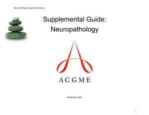 Neuropathology Supplemental Guide