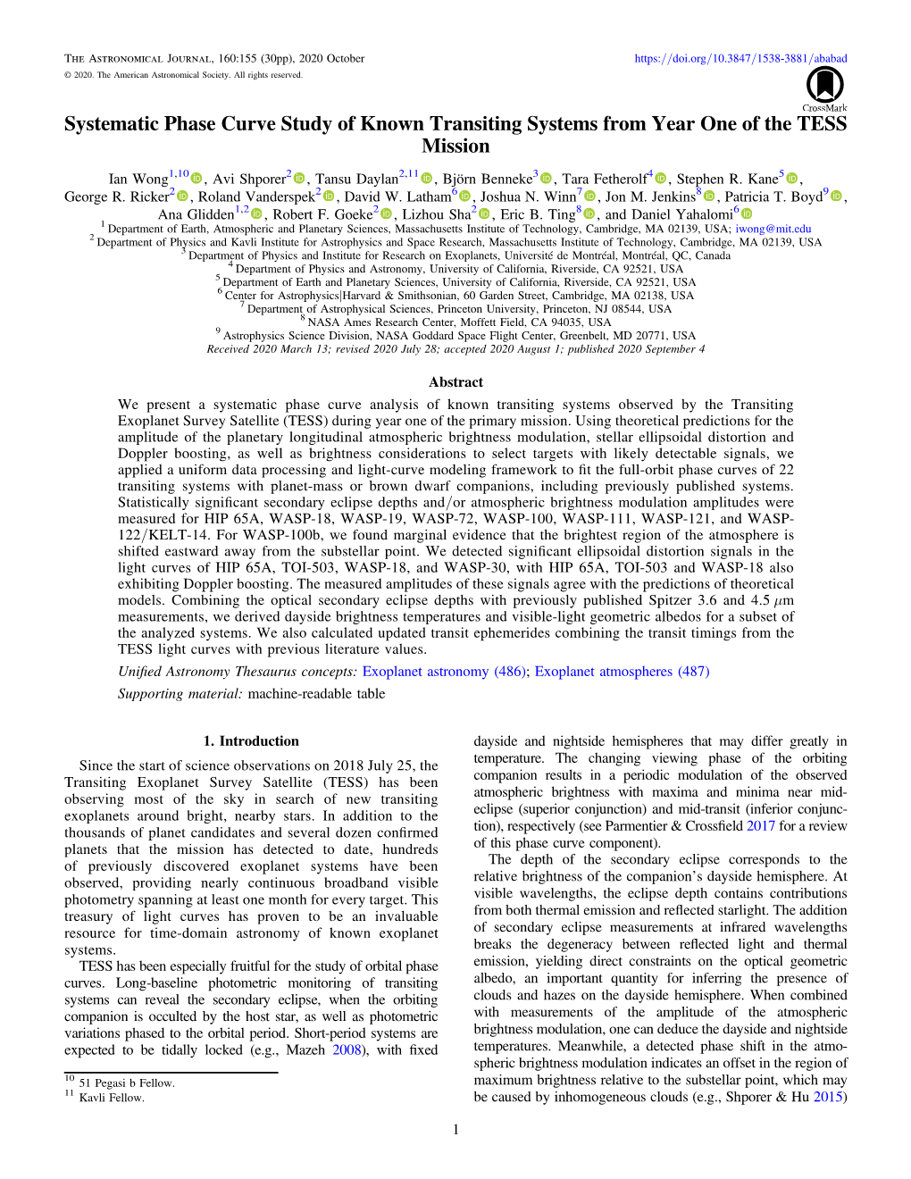 Systematic Phase Curve Study of Known Transiting Systems from Year One of the TESS Mission