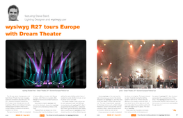 Wysiwyg R27 Tours Europe with Dream Theater