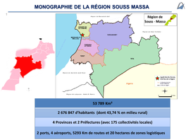 Monographie De La Région Souss Massa 1