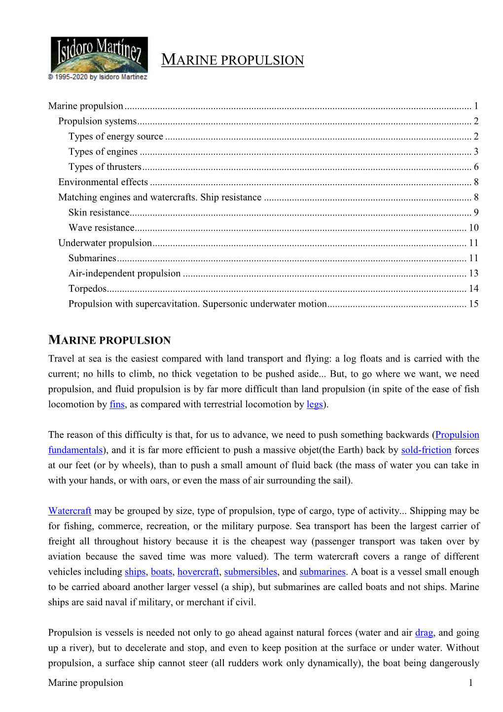 Marine Propulsion