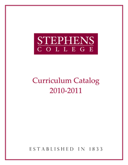 2010-2011 Curriculum Catalog