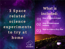 Science Experiments Related to Space