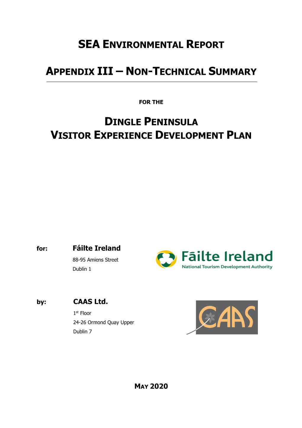 Appendix Iii – Non-Technical Summary