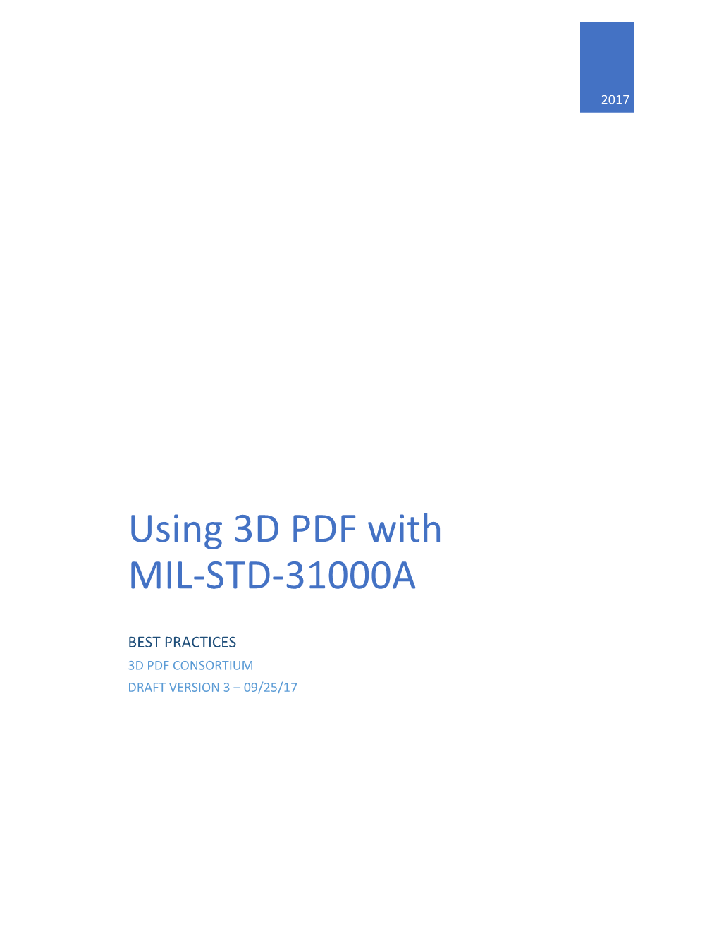 Using 3D PDF with MIL-STD-31000A