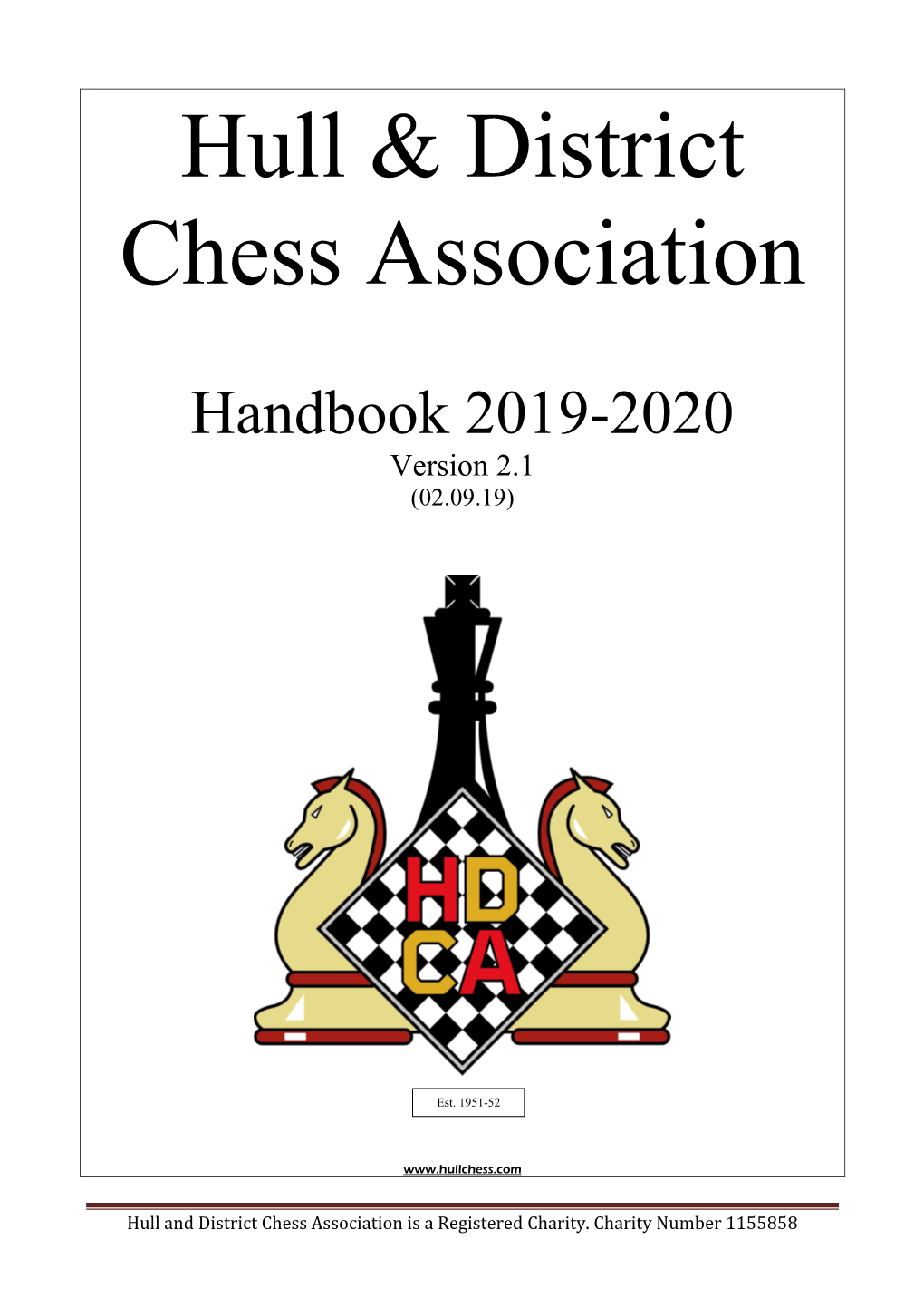 Handbook 2019-2020 Version 2.1 (02.09.19)