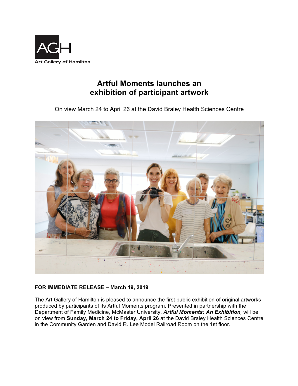 Artful Moments Launches an Exhibition of Participant Artwork