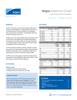 Sample Report: Argus Americas Crude