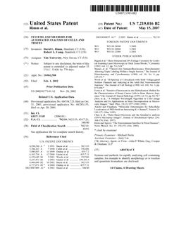 (12) United States Patent (10) Patent No.: US 7,219,016 B2 Rimm Et Al