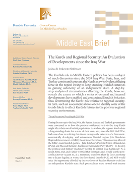 READ Middle East Brief 14