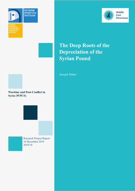 The Deep Roots of the Depreciation of the Syrian Pound