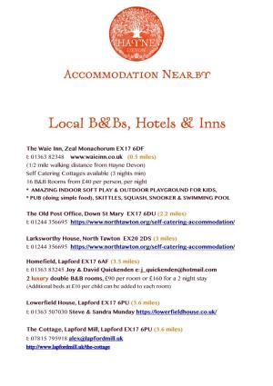 PDF of Hayne Local Hotels, B&Bs & Inns Oct 2019
