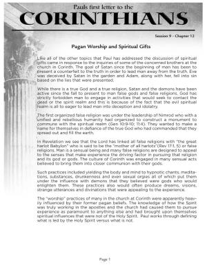 Pagan Worship and Spiritual Gifts