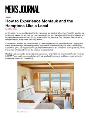 How to Experience Montauk and the Hamptons Like a Local by Ashley Mateo