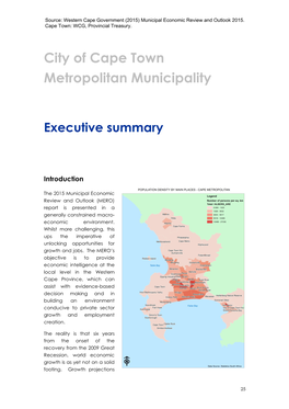 City of Cape Town: Metropolitan Municipality Review and Outlook