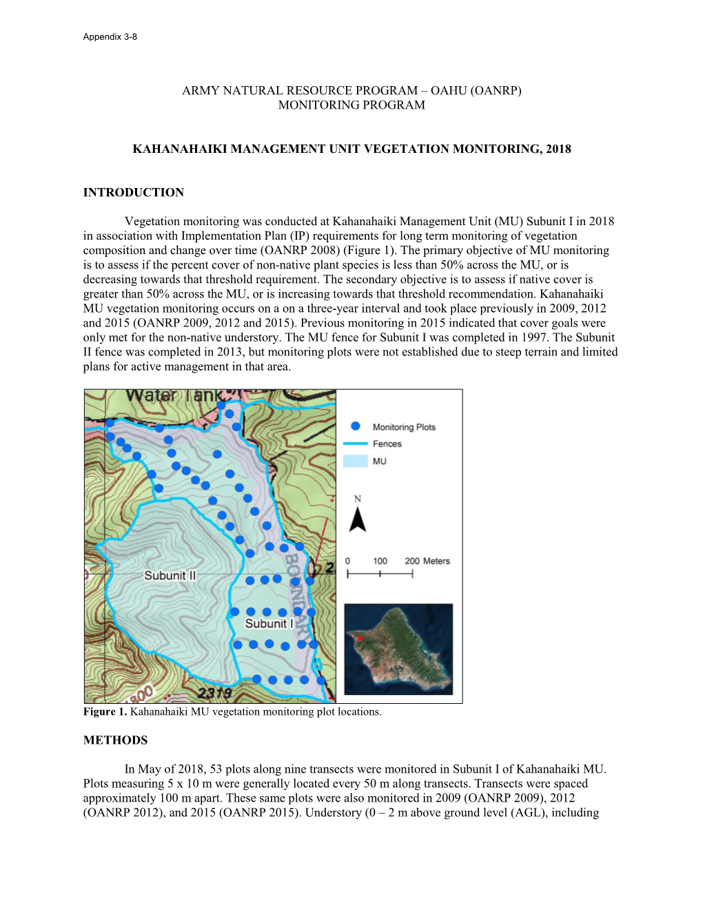 Oahu (Oanrp) Monitoring Program