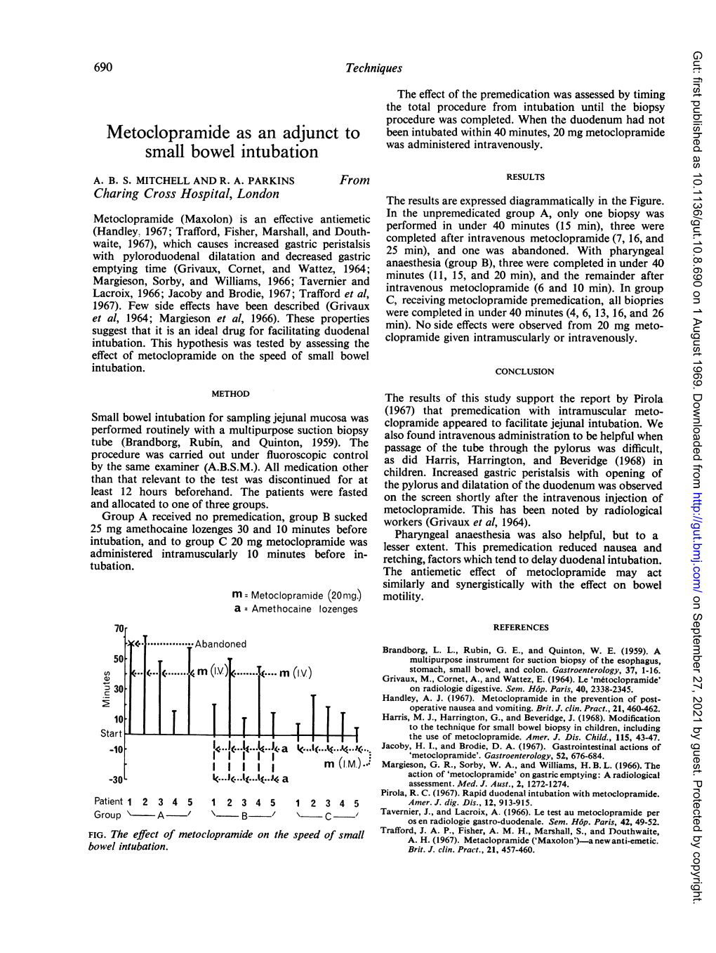 Metoclopramide As an Adjunct to Small Bowel Intubation