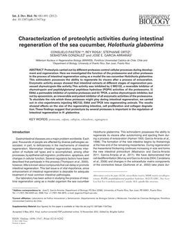 Characterization of Proteolytic Activities During Intestinal