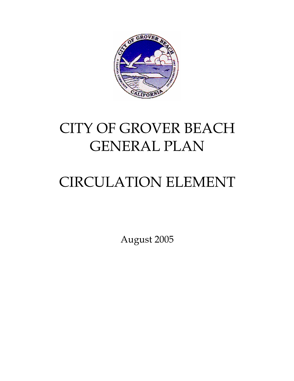 City of Grover Beach General Plan Circulation Element