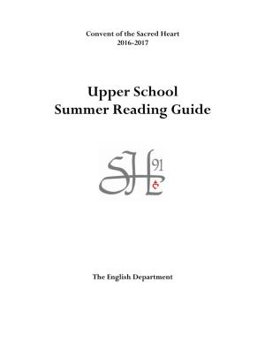 Upper School Summer Reading Guide
