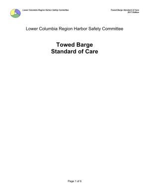 Towed Barge Standard of Care 2017 Edition