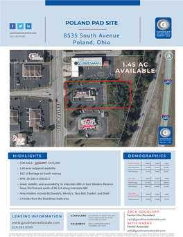 1.45 Ac Available South Avenue