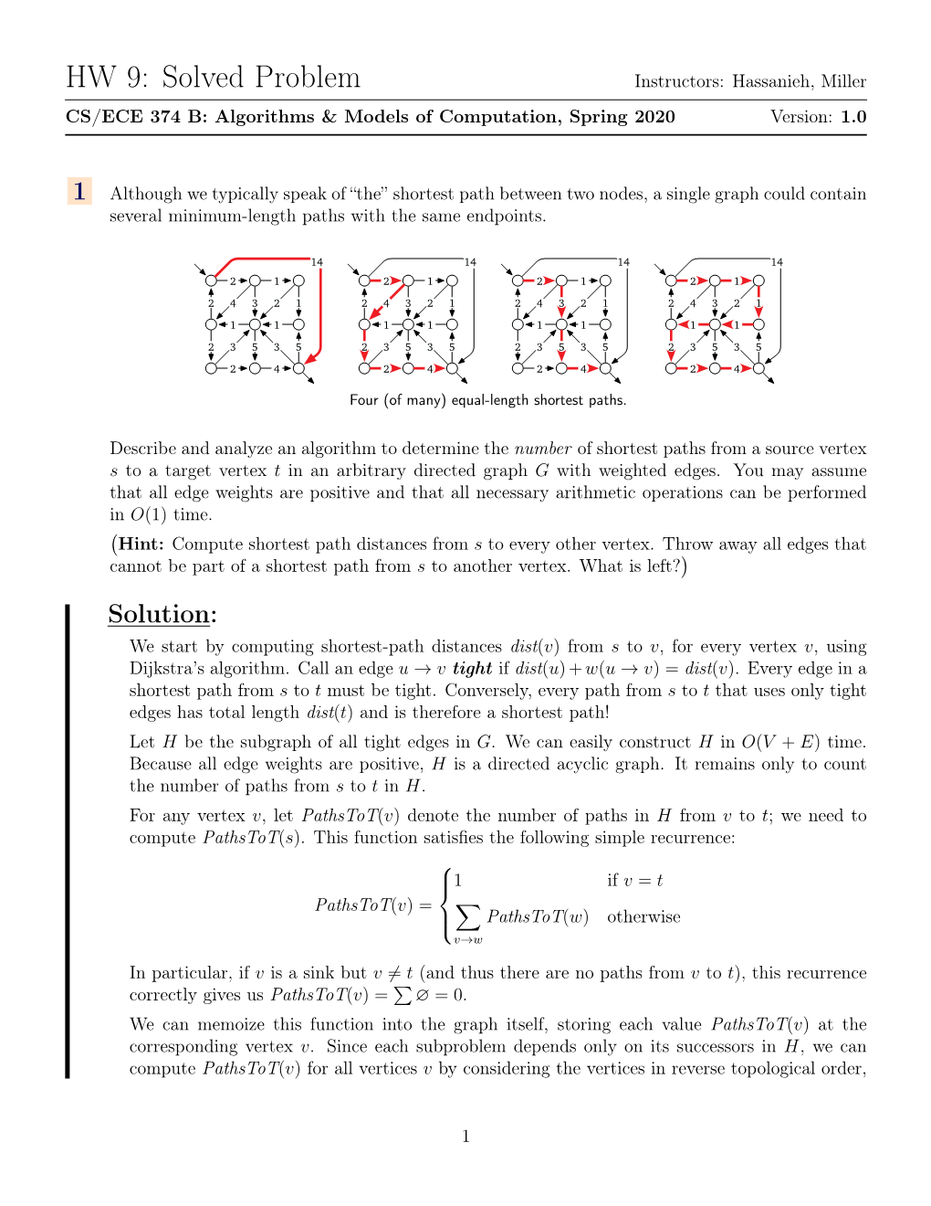 Extra Solved Problem