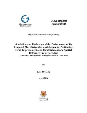 UCGE Reports Number 20191