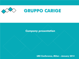 PDF 16/01/2014 UBS Conference, Milan