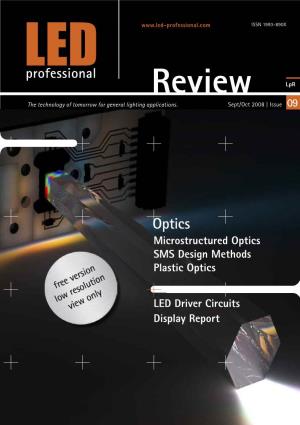 Optics Microstructured Optics SMS Design Methods Plastic Optics