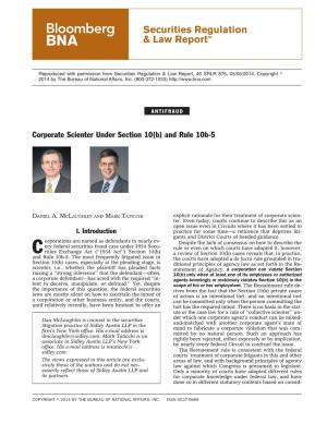 Securities Regulation & Law Report™