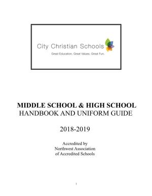 Middle School & High School Handbook and Uniform
